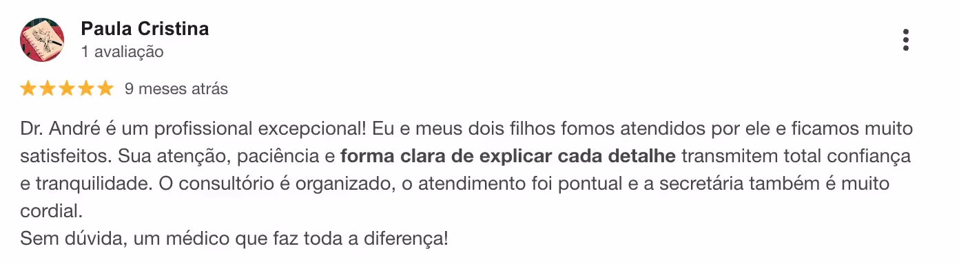 Avaliação de paciente 5